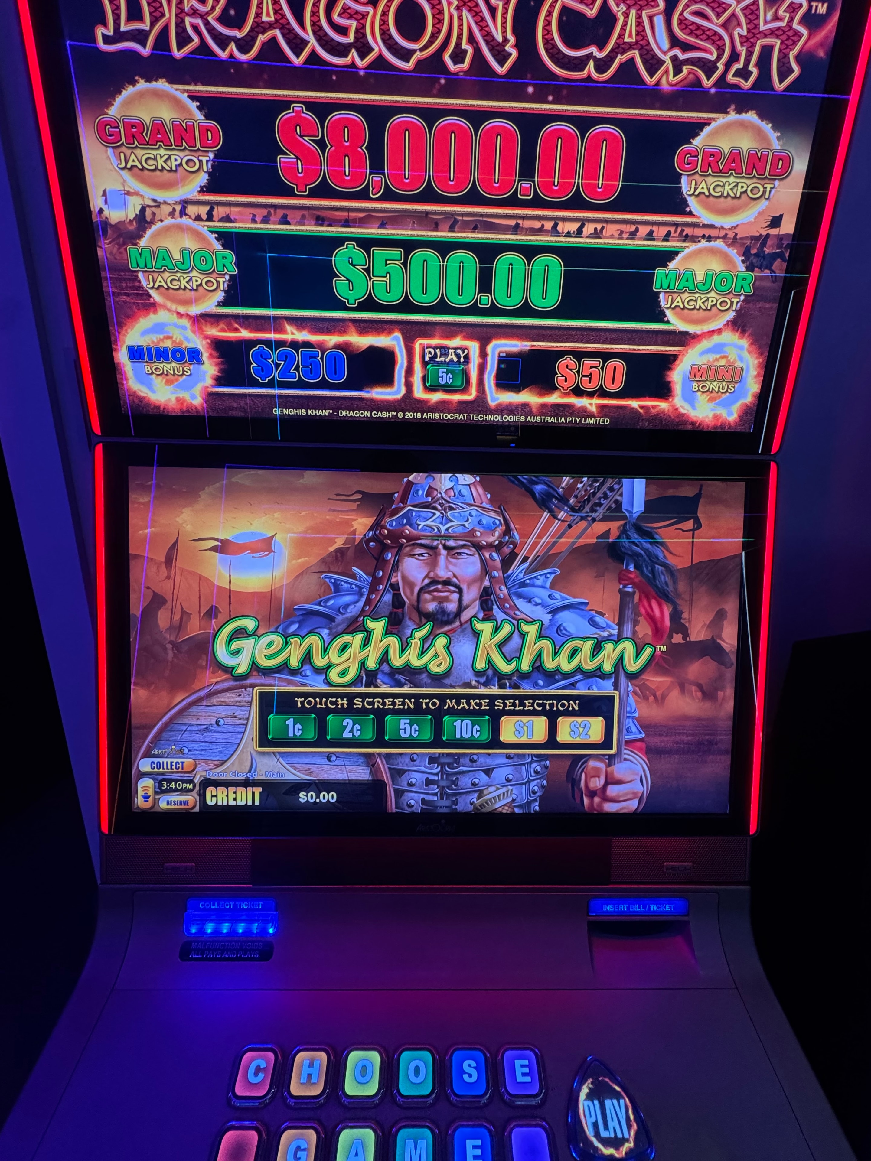 Dragon Cash Genghis Khan slot machine